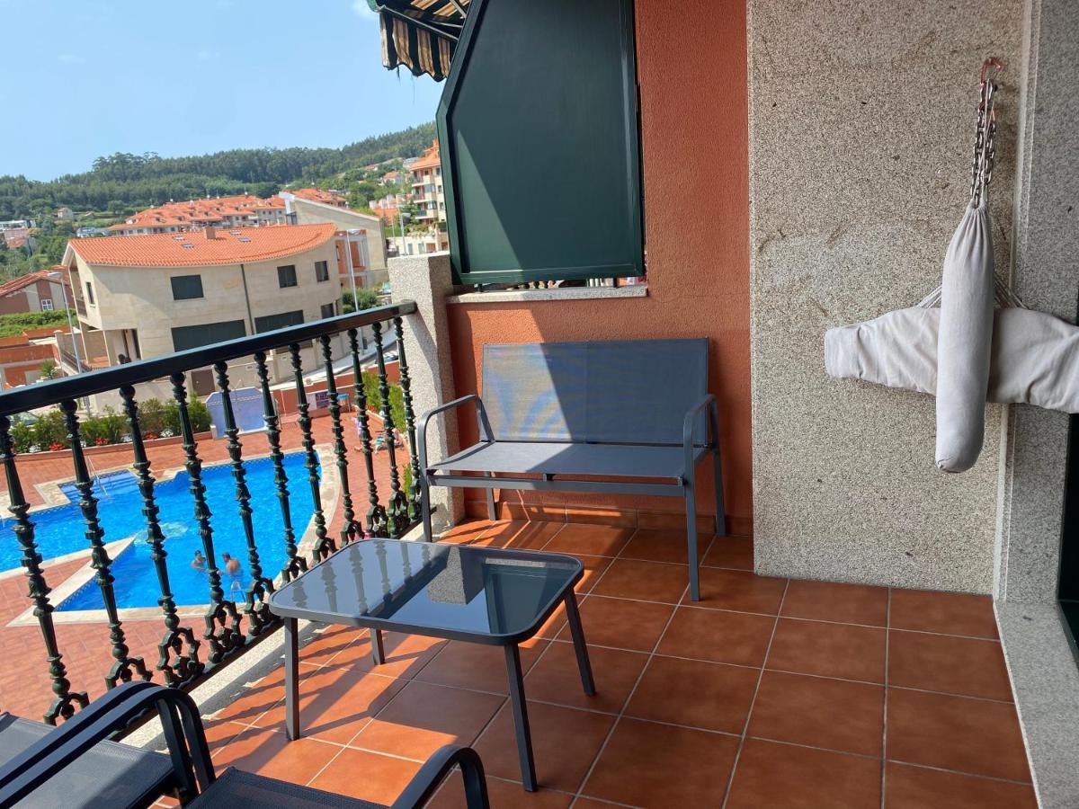 Apartamento Con Vistas Al Mar, Piscina Y Parking Leilighet Sanxenxo Eksteriør bilde
