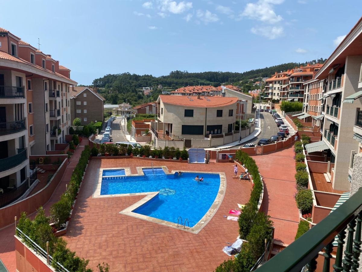 Apartamento Con Vistas Al Mar, Piscina Y Parking Leilighet Sanxenxo Eksteriør bilde